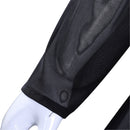 Adult Girls Wednesday Cosplay Black Stand Collar Knee Length Black Dress - AwwwCos