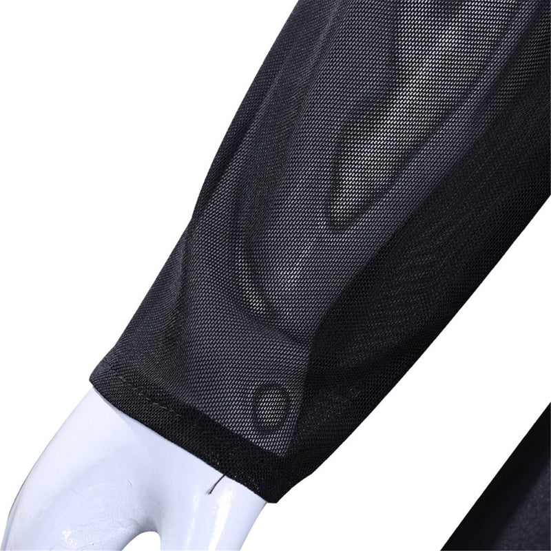 Adult Girls Wednesday Cosplay Black Stand Collar Knee Length Black Dress - AwwwCos