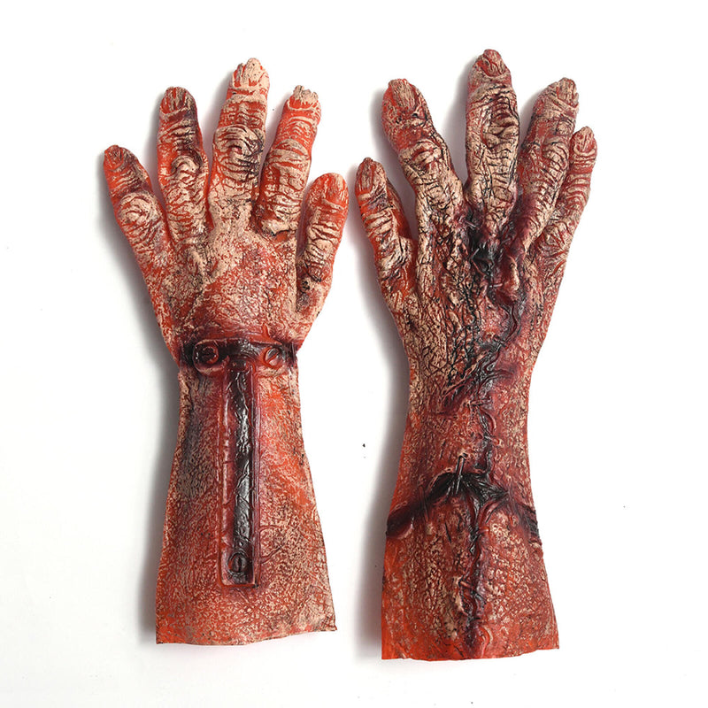 Adult Halloween Monster Zombie Hands Cosplay Prop Party Decorations Gloves - AwwwCos