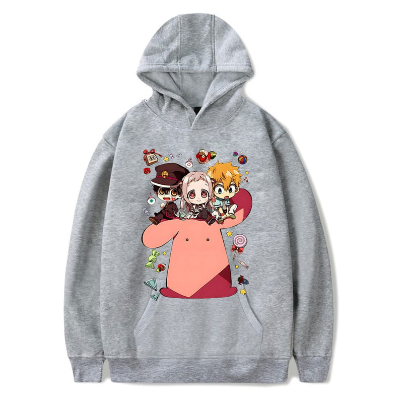 Adult Hanako Kun Cosplay Yugi Tsukasa Costume Cartoon Print Hoodie - AwwwCos