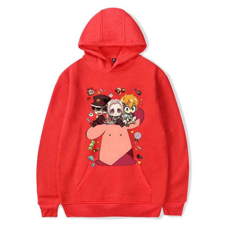 Adult Hanako Kun Cosplay Yugi Tsukasa Costume Cartoon Print Hoodie - AwwwCos