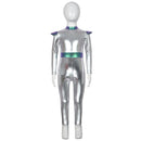 Adult Kid Alien Cosplay Roleplay Shiny Metallic Zipper Back Jumpsuit - AwwwCos