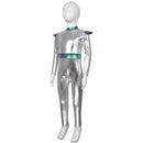 Adult Kid Alien Cosplay Roleplay Shiny Metallic Zipper Back Jumpsuit - AwwwCos