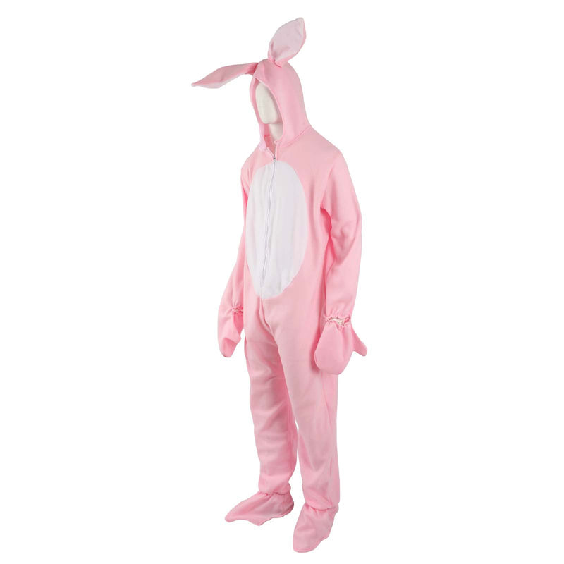 Adult Kids Girls Boys Christmas Rabbit Cosplay Costume Pink Jumpsuit Pajamas - AwwwCos