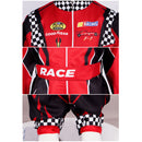 Adult Kids Racing Costume Jumpsuit Outfit Halloween Cosplay Party Full Set - AwwwCos