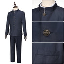 Adult Men Game Silent Hill F Shu Iwai Cosplay Costume Navy Blue Uniform