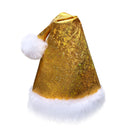 Adult Men Gold Deluxe Velvet Christmas Party Santa Claus Cosplay Premium Suit - AwwwCos