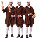 Adult Men Military Cosplay Costume Colonial Uniform Brown Full Set - AwwwCos