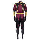 Adult Men The Freak Circus Pierrot Cosplay Costume Burgundy Red Outfits - AwwwCos