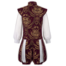Adult Men Victorian Retro Court Bronzing Vest Pants - AwwwCos