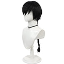 Adult Ranma Cosplay Wig 60 cm Black Dough-twist Pigtail - AwwwCos