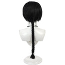Adult Ranma Cosplay Wig 60 cm Black Dough-twist Pigtail - AwwwCos