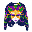 Adult Sweatshirts Round Neck Feather Printing Pullover Carnival Party Top - AwwwCos