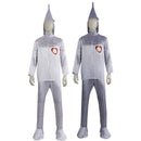 Adult The Wizard of Oz Iron Man Cosplay Costume Silvery Set Headgear - AwwwCos