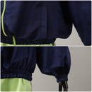 Adult Unisex 80s Retro Hip Hop Disco Green Tracksuit Colorblock Outfits - AwwwCos