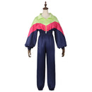 Adult Unisex 80s Retro Hip Hop Disco Navy Blue Tracksuit Colorblock Outfits - AwwwCos