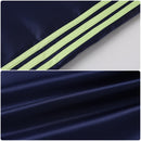 Adult Unisex 80s Retro Hip Hop Disco Navy Blue Tracksuit Colorblock Outfits - AwwwCos