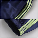 Adult Unisex 80s Retro Hip Hop Disco Navy Blue Tracksuit Colorblock Outfits - AwwwCos