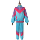Adult Unisex 80s Retro Hip Hop Disco Tracksuit Colorblock Outfits Set - AwwwCos