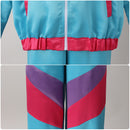 Adult Unisex 80s Retro Hip Hop Disco Tracksuit Colorblock Outfits Set - AwwwCos