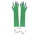 Adult Wicked Elphaba Cosplay Accessory Glasses Green Gloves with Nails - AwwwCos