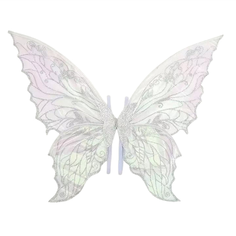 Adult Women 31.5"x18.9" Butterfly Cosplay Fairy Wings Ears Flower Garlands - AwwwCos