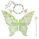 Adult Women 31.5"x18.9" Butterfly Cosplay Fairy Wings Ears Flower Garlands - AwwwCos