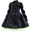 Child Girls Film Wicked Witch Cosplay Costume Black Dress - AwwwCos