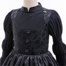 Child Girls Film Wicked Witch Cosplay Costume Black Dress - AwwwCos