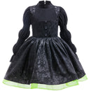 Child Girls Film Wicked Witch Cosplay Costume Black Dress - AwwwCos