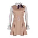 Adult Women Kids Movie M3gan Cosplay Costume Khaki Dress - AwwwCos