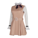 Adult Women Kids Movie M3gan Cosplay Costume Khaki Dress - AwwwCos