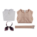 Adult Women Kids Movie M3gan Cosplay Costume Khaki Dress - AwwwCos