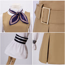 Adult Women Movie M3gan Cosplay Costume Khaki Dress - AwwwCos