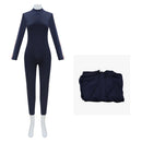 Adult Women Movie M3gan Cosplay Costume Navy Blue Jumpsuit - AwwwCos