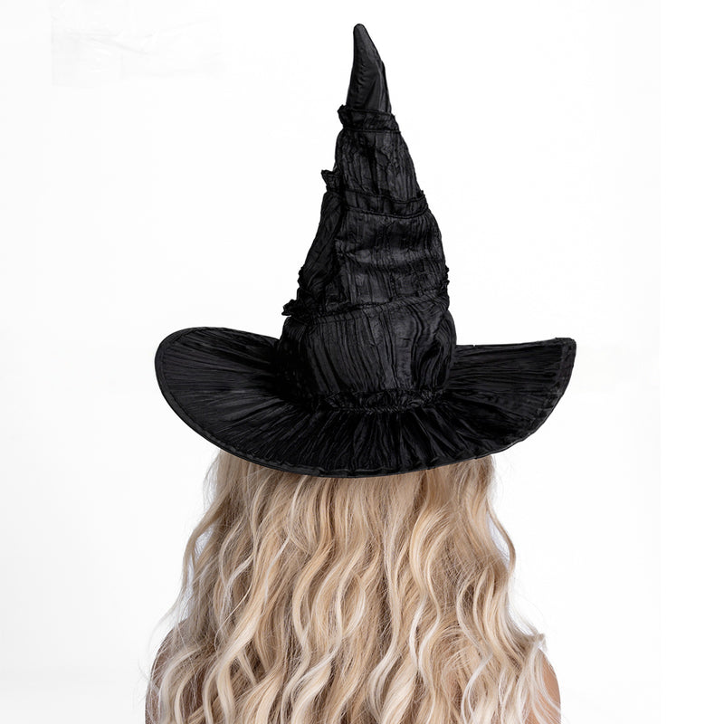 Adult Women Wicked Elphaba Cosplay Accessory Black Witch Pointed Magic Hat - AwwwCos
