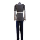 Adult girls Anime Hazbin COS Hotel Lute Cosplay Costume Grey Top Blue Pants