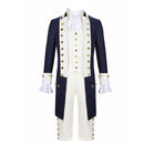 Musical Opera Hamilton Cosplay Costume Medieval Men Blue/White Uniform - AwwwCos