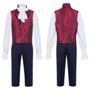 Hamilton Musical Aaron Burr Cosplay Costume Dark Blue Uniform Medieval Outfit - AwwwCos