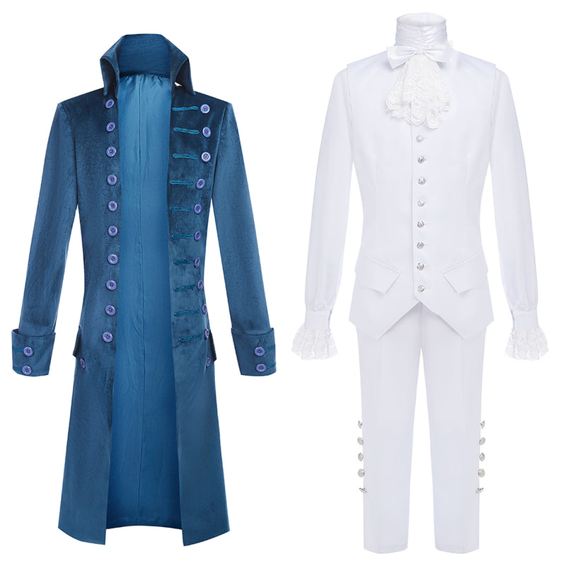 Hamilton Musical Alexandar Hamilton Cosplay Costume Dark Blue Uniform for Concert