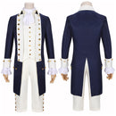 Musical Opera Hamilton Cosplay Costume Medieval Men Blue/White Uniform - AwwwCos
