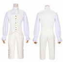 Musical Opera Hamilton Cosplay Costume Medieval Men Blue/White Uniform - AwwwCos