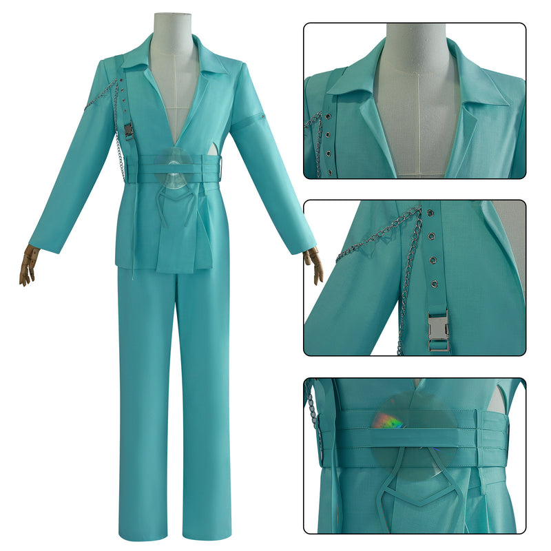 Alien Stage Blink Gone Luka Cosplay Costume Green Suit