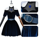 Alien Stage Mizi Cosplay Costume Women Blue Velvet Dress - AwwwCos