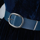 Alien Stage Mizi Cosplay Costume Women Blue Velvet Dress - AwwwCos