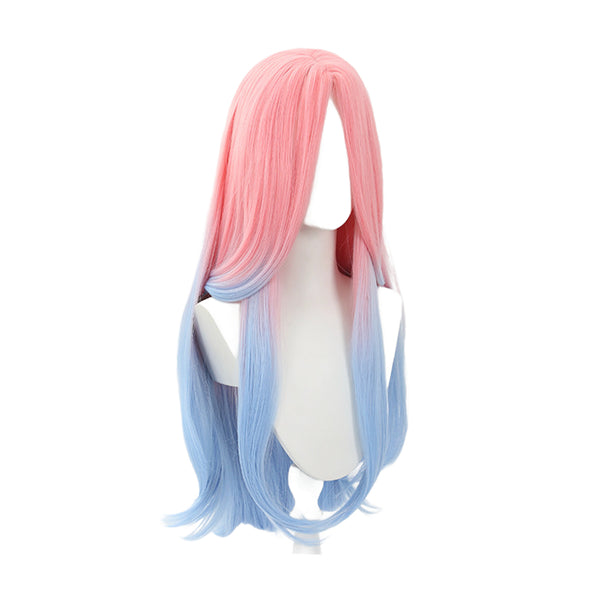Alien Stage R5 Ivan Black Hair Mizi Pink Gradient Blue Cosplay Wig