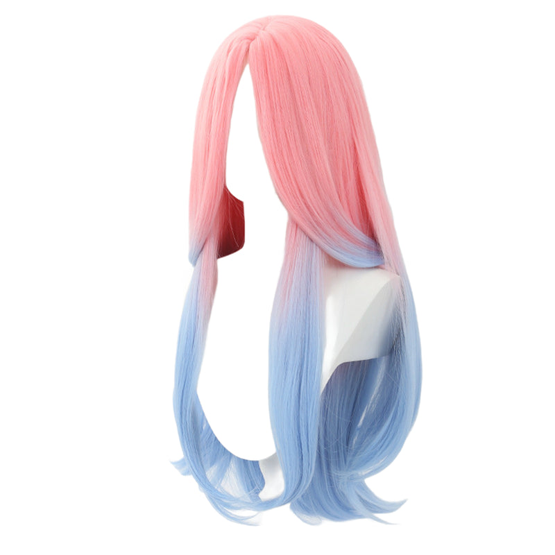 Alien Stage R5 Ivan Black Hair Mizi Pink Gradient Blue Cosplay Wig