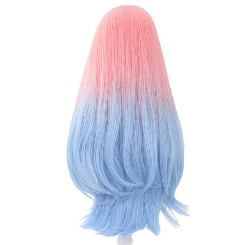 Alien Stage R5 Ivan Black Hair Mizi Pink Gradient Blue Cosplay Wig