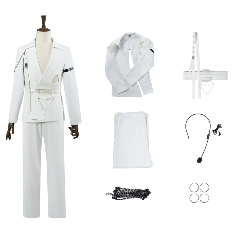 Alnst R7 Alien Stage Luka Cosplay Costume White Uniform
