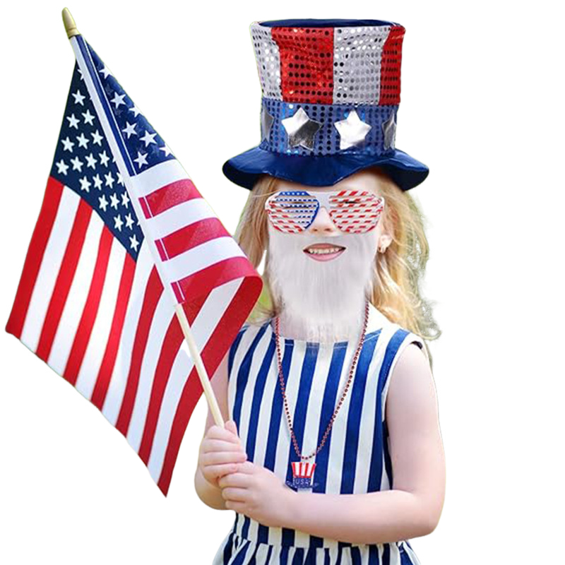 American Independence Day Patriotic Clothing Flag Accessories Party Supplies